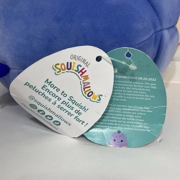 Squishmallows Jova The Blueberry Muffin 8” - Picture 5 of 5